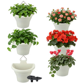 MADHOLLY 6Pcs vertical planters on wall display save space for flowers and herbs