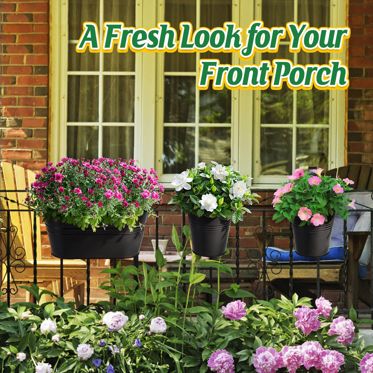 MADHOLLY balcony-ready planters for herbs, succulents, or blooms