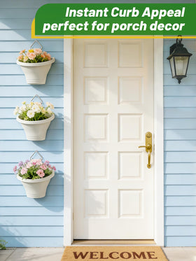 MADHOLLY durable PP resin ensures lightweight, odor-free planters ideal for busy patios