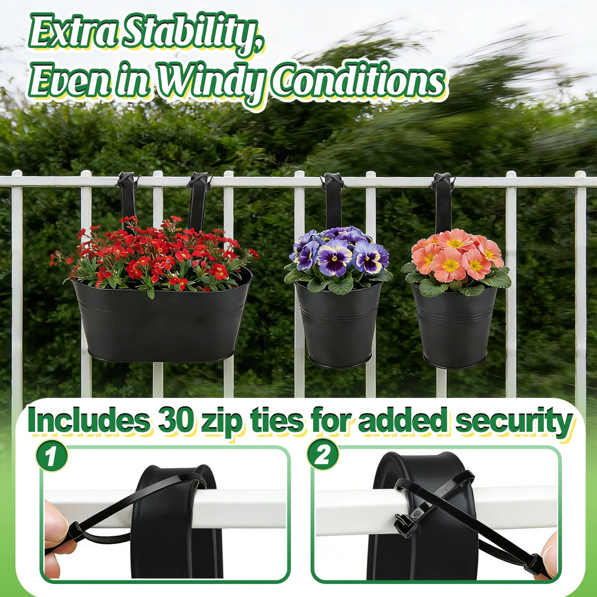 MADHOLLY sturdy hooks enable quick, secure mounting