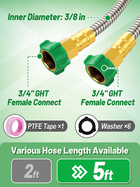 MADHOLLY high-flow lead-in hose maintains steady water output
