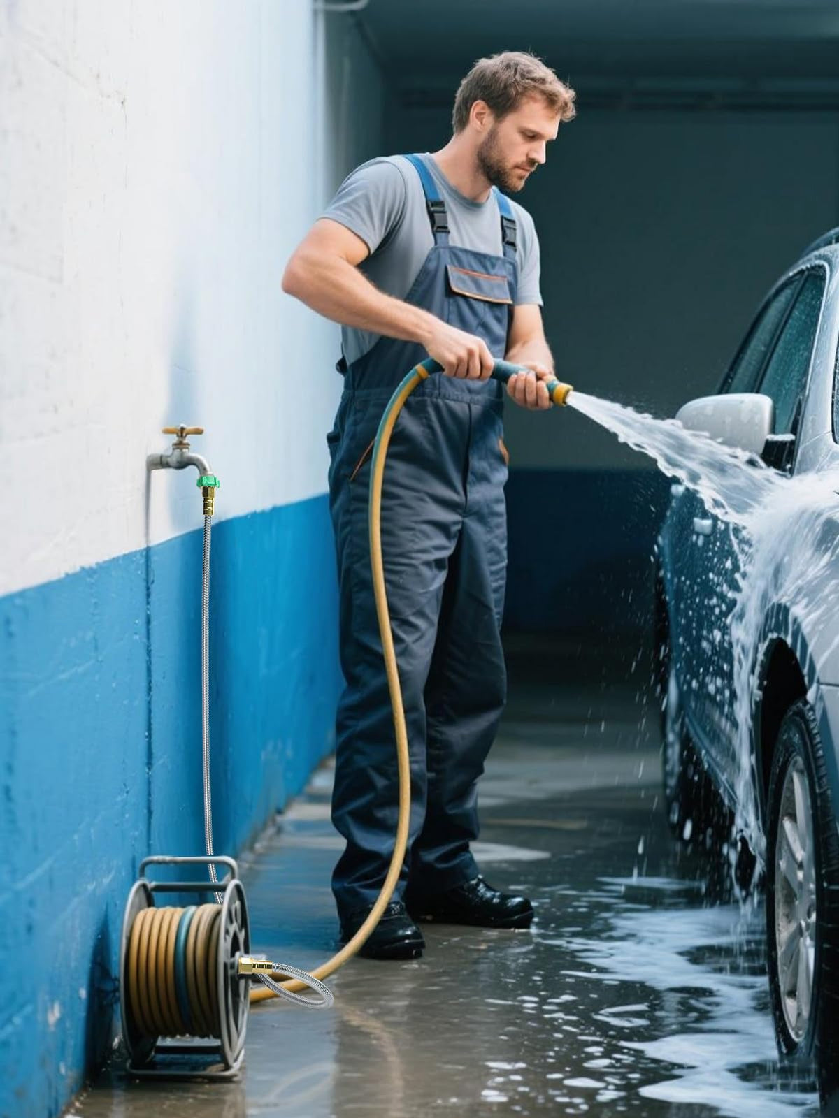 MADHOLLY leader hose versatile applications for gardening, pet washing, and cleaning.