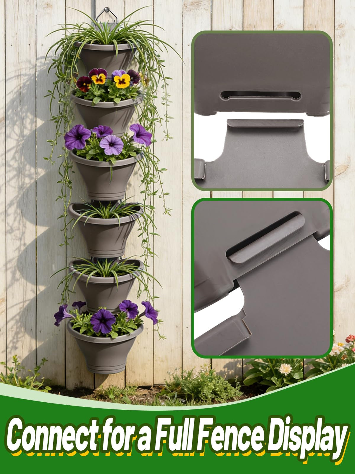 MADHOLLY planter drainage grid keeping soil elevated and preventing water pooling