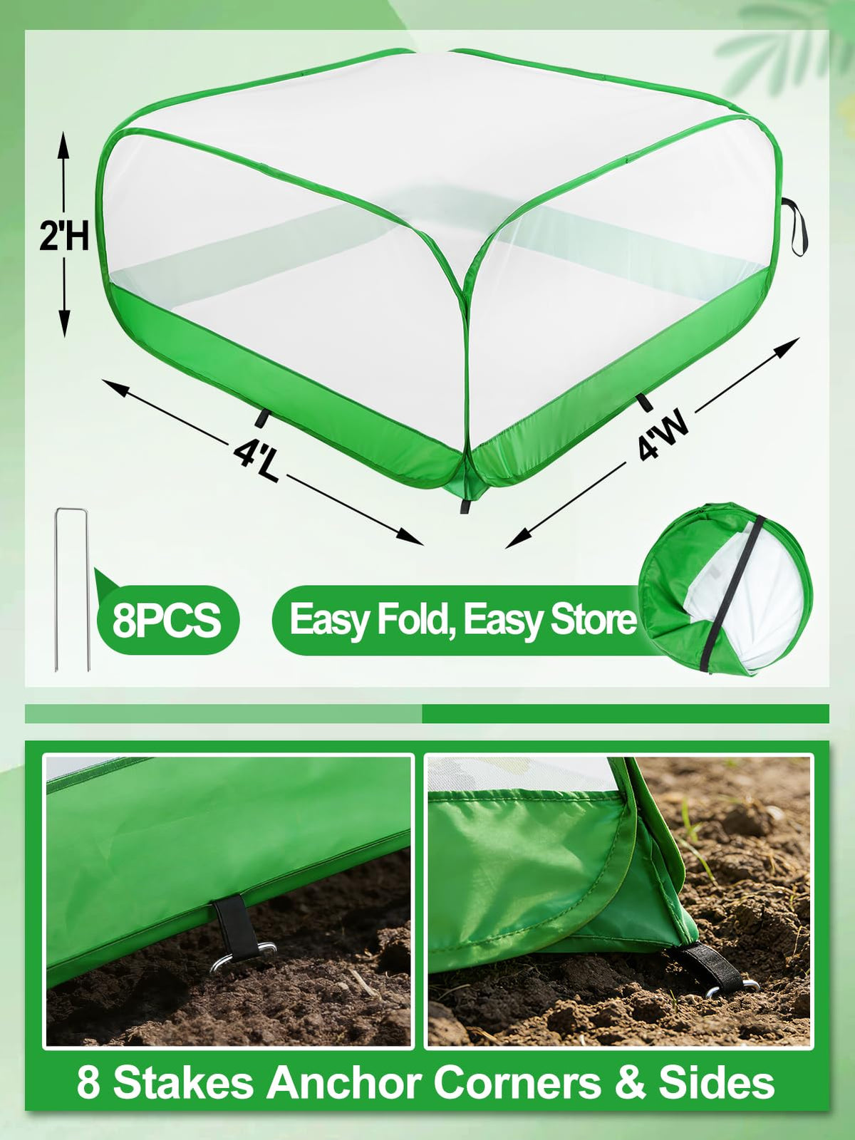 MADHOLLY netting allows light and water through while guarding young crops.