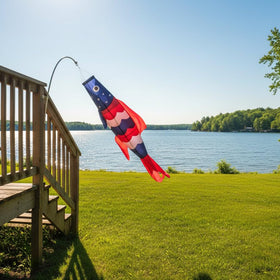 Weather resistant polyester windsock ready for sun and rain