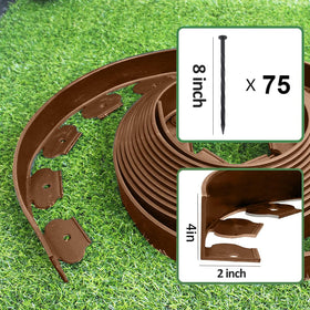 Maebeacae four-inch garden border showcases flexible design for curved flower beds