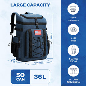Maelstrom Backpack Cooler front pocket keeps small accessories organized