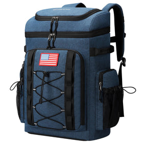 Maelstrom Backpack Cooler front view showing roomy main compartment for meals and drinks