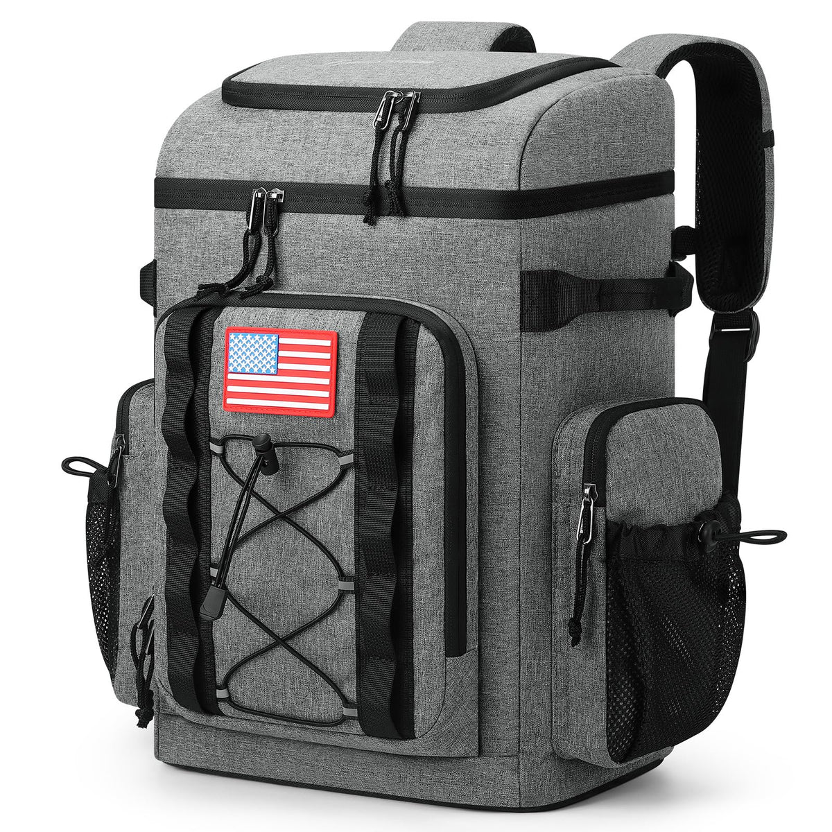 Maelstrom Backpack Cooler front view shows spacious main compartment for lunches