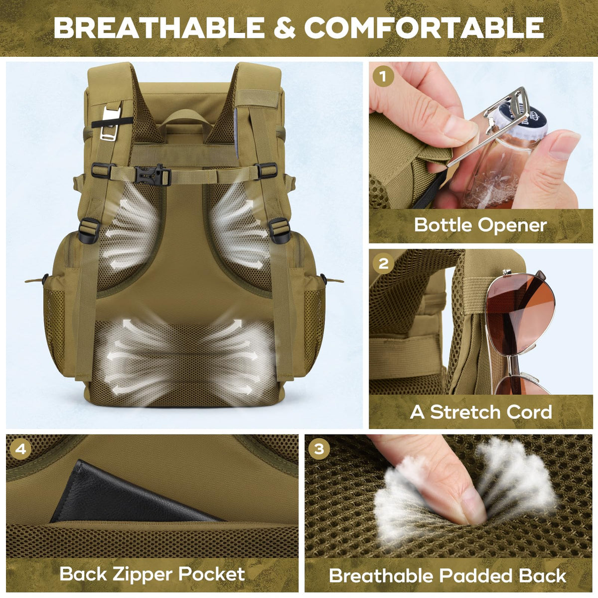 Maelstrom hidden back pockets protect valuables during travel