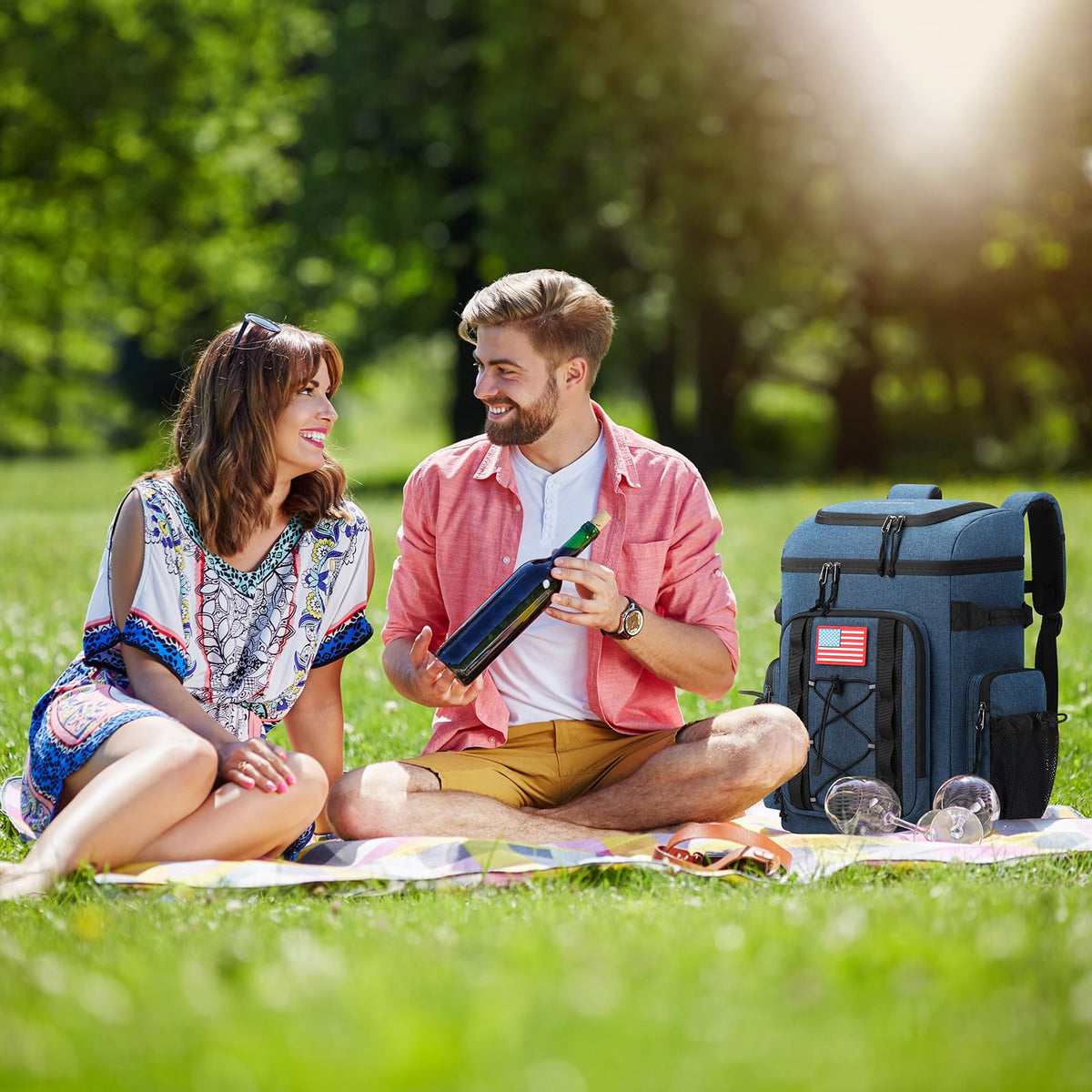 Maelstrom Backpack Cooler in-use on the beach demonstrates versatile outdoor use.