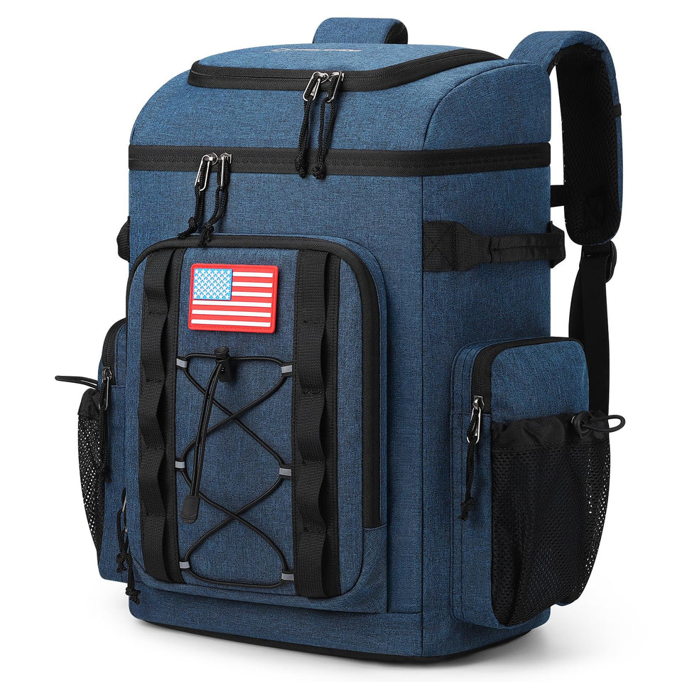 Maelstrom Backpack Cooler main compartment shows spacious capacity for meals and drinks.