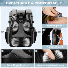 Maelstrom Backpack Cooler ergonomic shoulder straps for comfortable carry