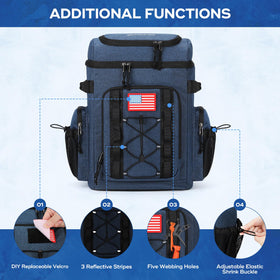 Maelstrom Backpack Cooler top pocket keeps snacks easily accessible during trips.