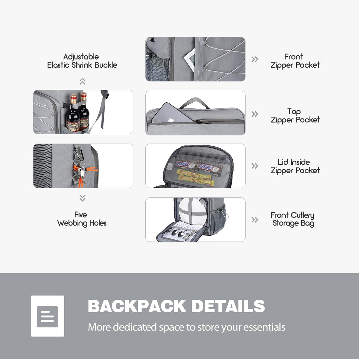 Maelstrom Cooler Backpack insulation layer indicates leak-proof interior