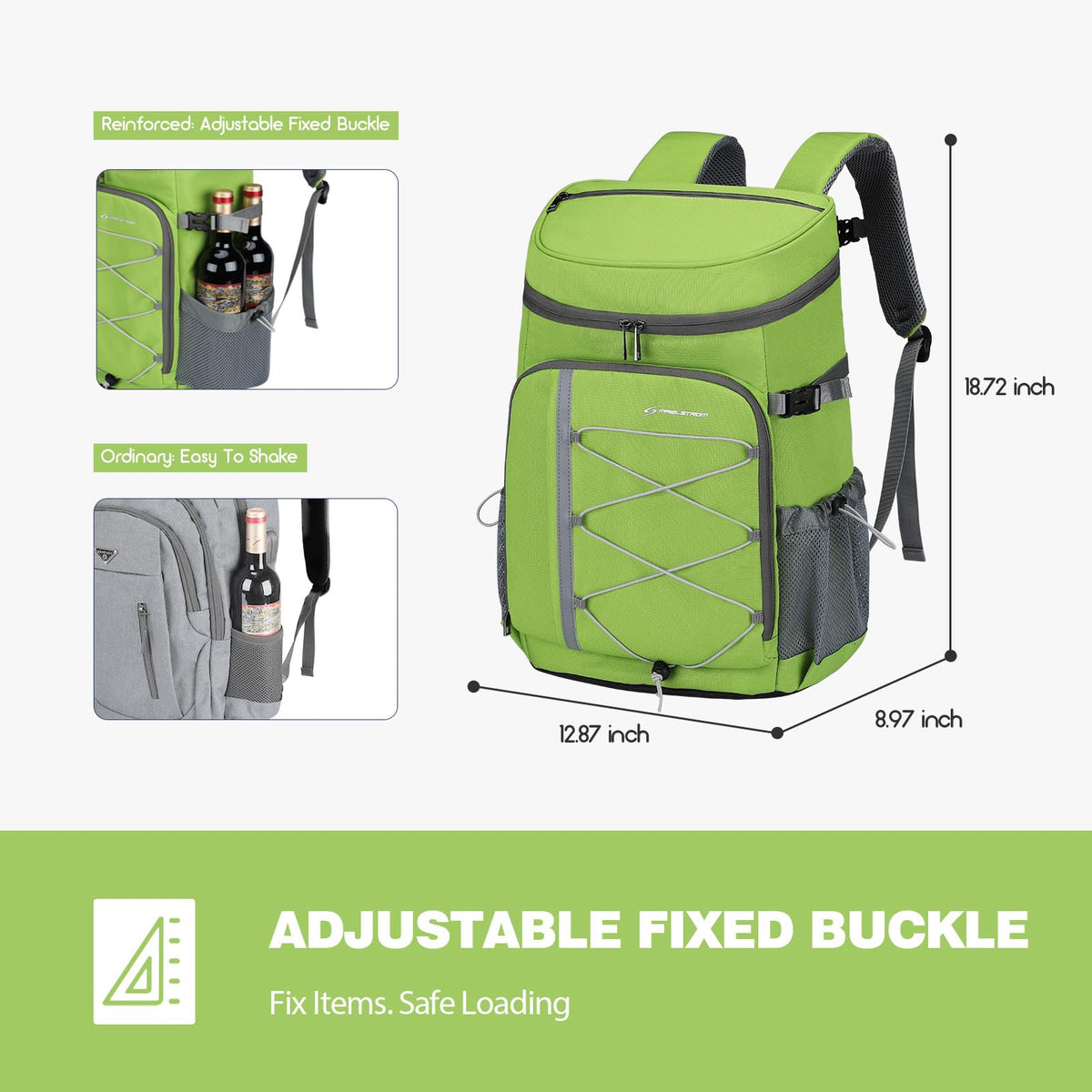Maelstrom cooler backpack cutlery storage bag organized utensils