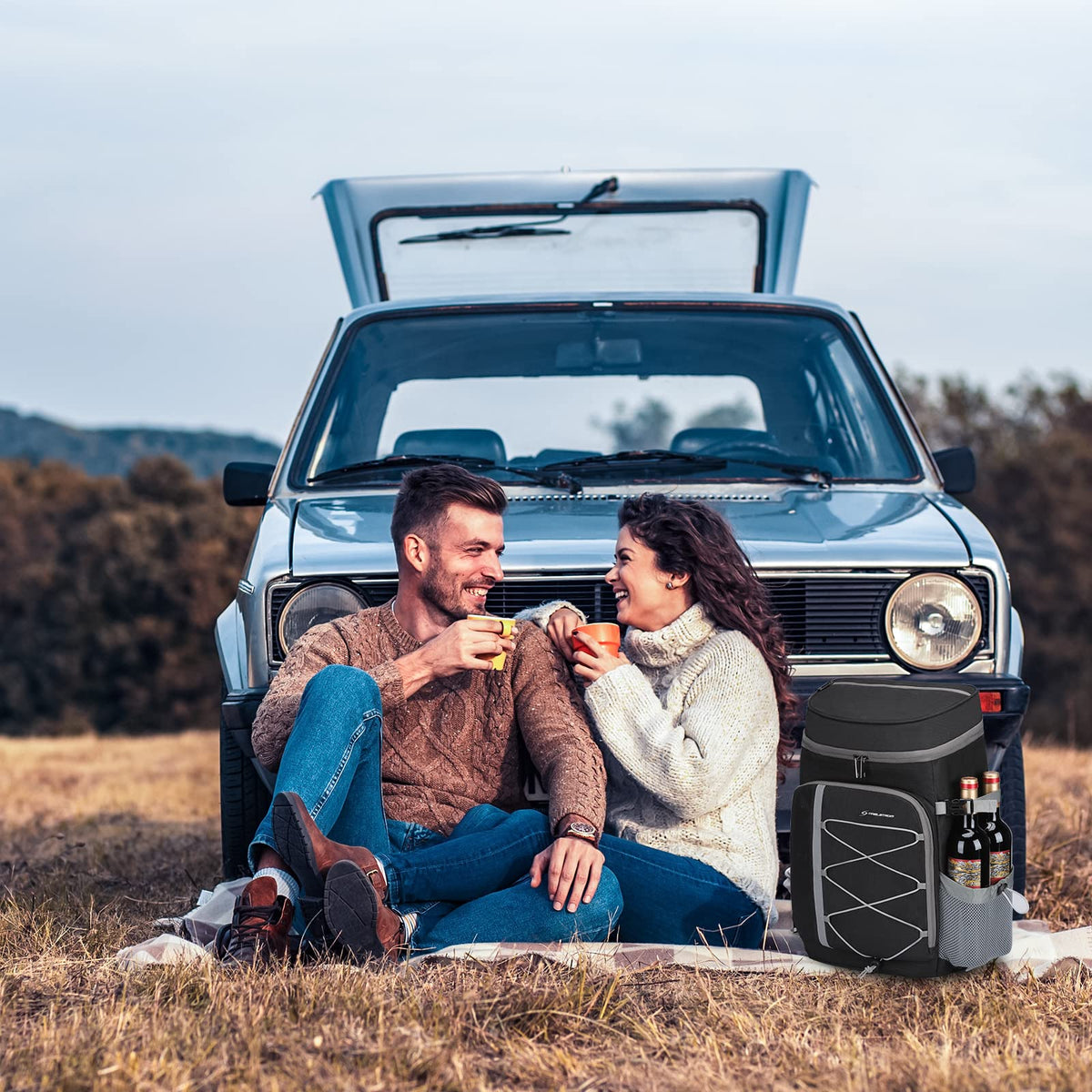 Maelstrom ergonomic back support with padded straps for comfort.