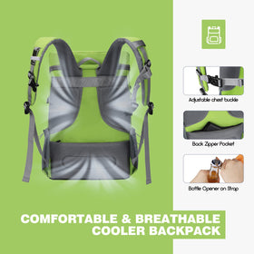 Maelstrom cooler backpack elastic net for picnic items