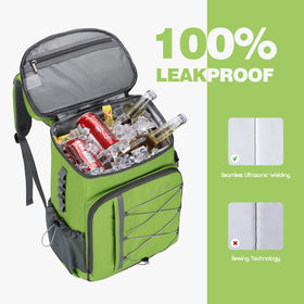 Maelstrom cooler backpack front pocket stores electronics safely