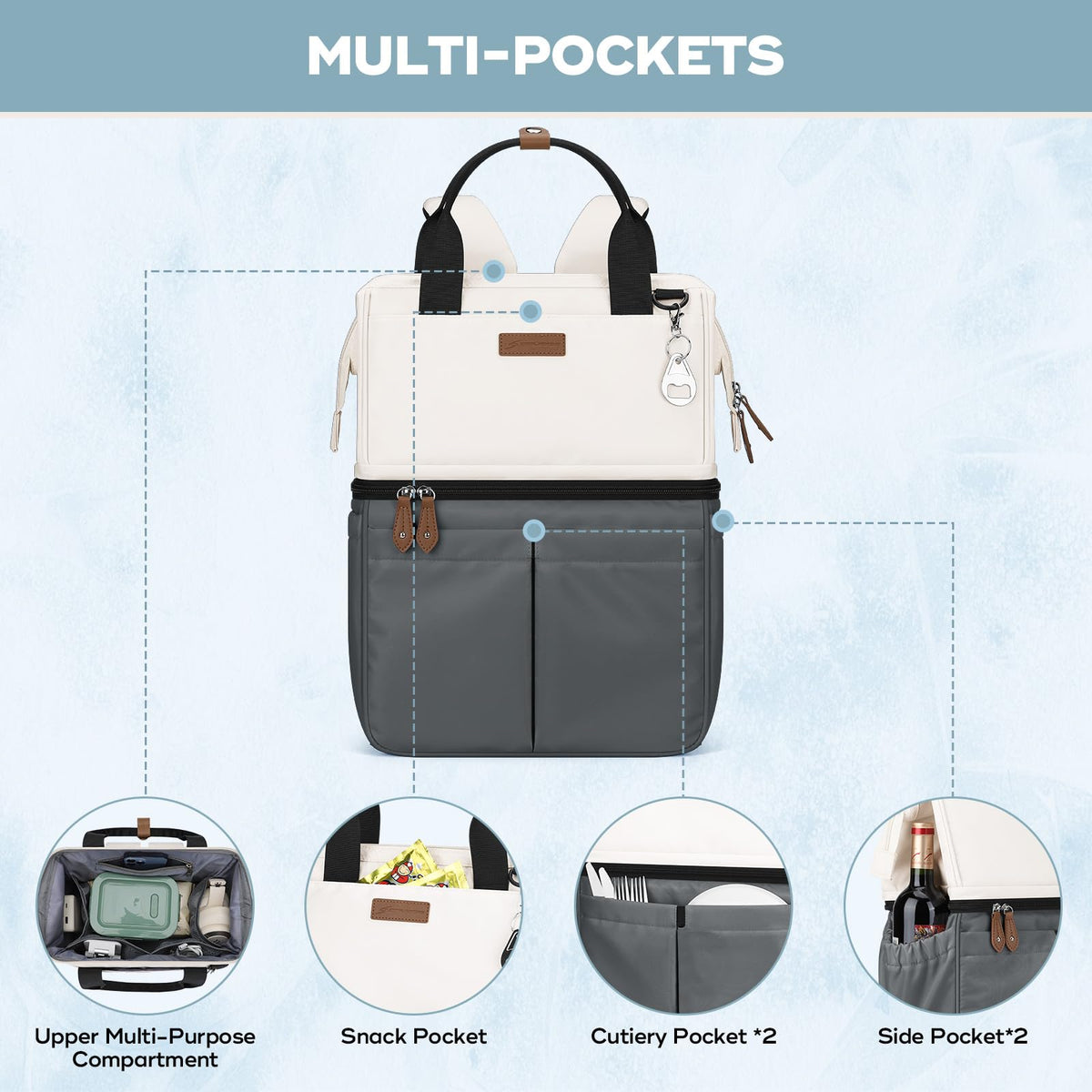 Maelstrom cooler backpack leak-proof liner demonstrated for spill-free outdoor use.