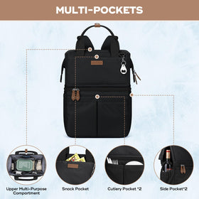 Maelstrom Cooler Backpack upper compartment stores dry items securely