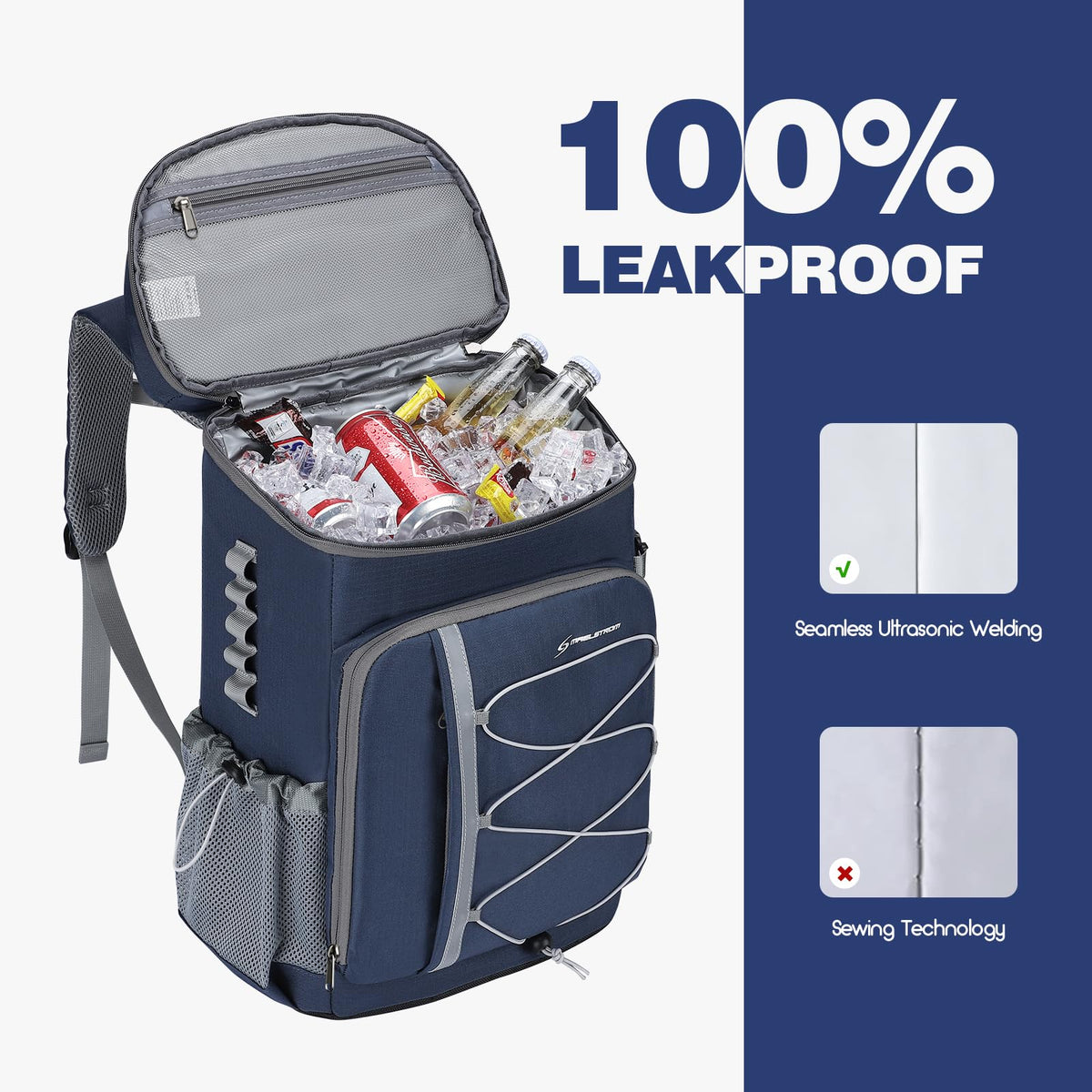 Maelstrom leakproof liner and insulation for spill-free transport