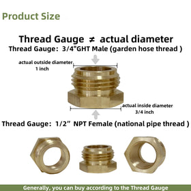 Maferliy washers pack for tight seals on adapters.