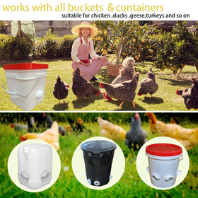 mafone poultry feeder in use helps backyard farmers manage feed efficiently
