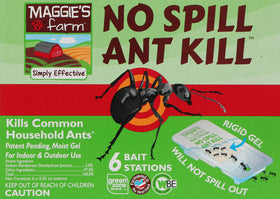 Maggie's Farm Ant Bait Station packaging shows US-made quality.