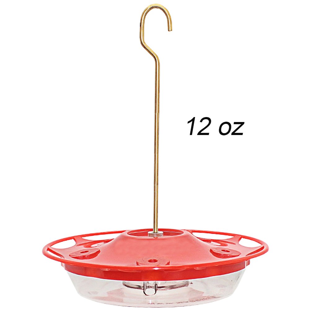 MAGGIFT Juegoal 12 oz feeder top view showing clear nectar access through ports.