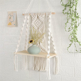 Maghat kids room boho shelf art adds playful storage and style.