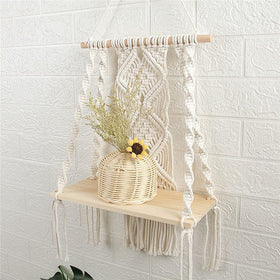 Maghat living room wall shelf setup combines functionality and artful arrangement.