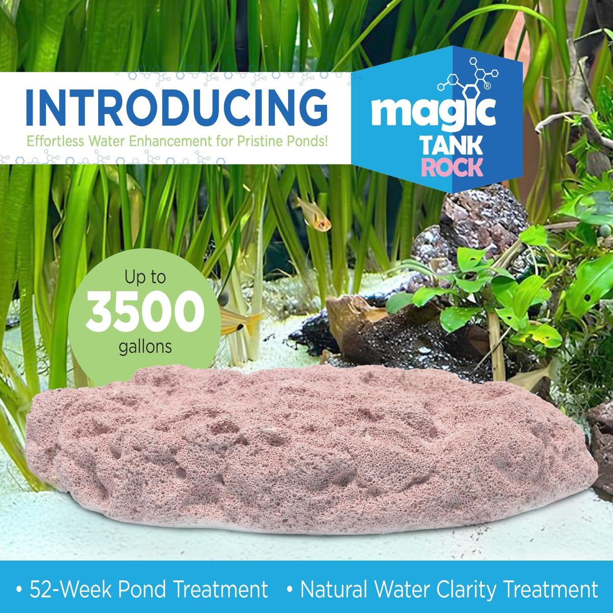 Magic Tank Rock natural aquarium decor promotes a healthier environment for fish