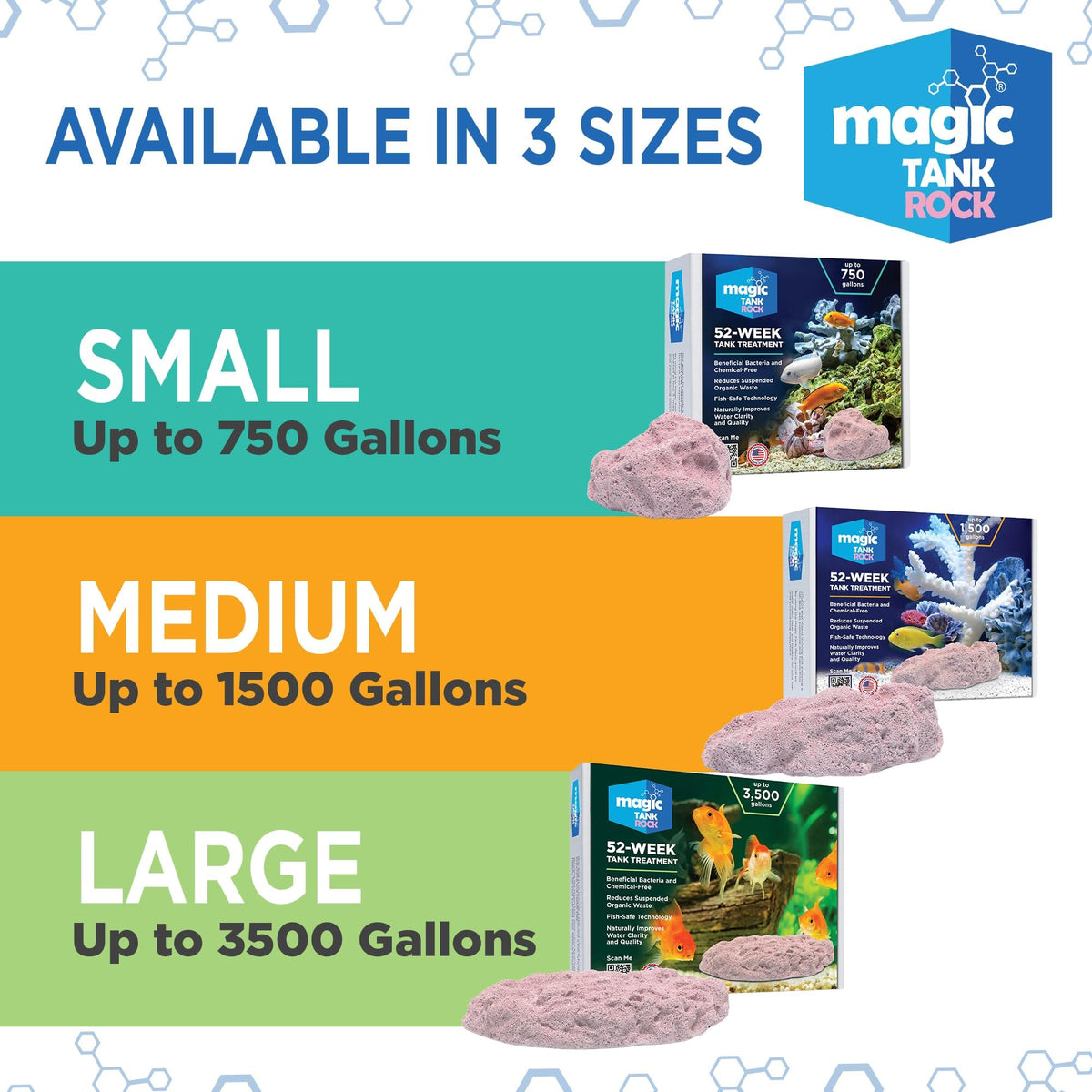 Magic Tank Rock improves visibility so you can enjoy your aquatic life
