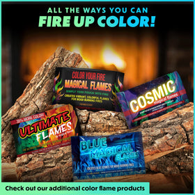 Magical Flames color packets turn ordinary nights into memorable experiences