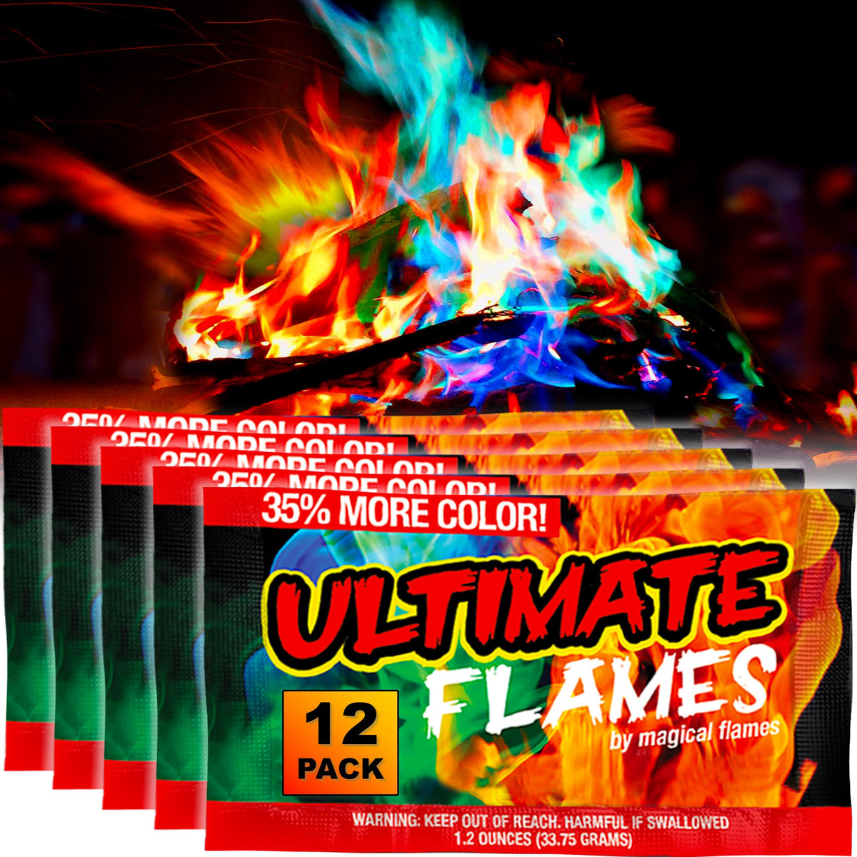 Magical Flames color palette brightens outdoor ambience with vivid flames
