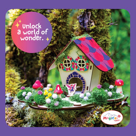 Magical Valley Fairy House base assembly ready for painting and decorating.