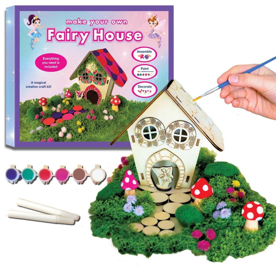 Magical Valley Fairy House kit unboxing shows all components for creative play.