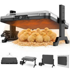 Magicfly brooder plate top view providing even warmth across 16-inch area.