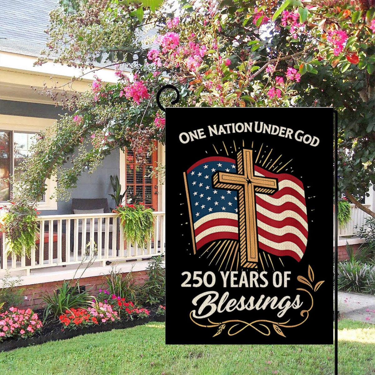 MAGJIUKE 12 x 18 inch flag fits porches, gardens, and entryways.