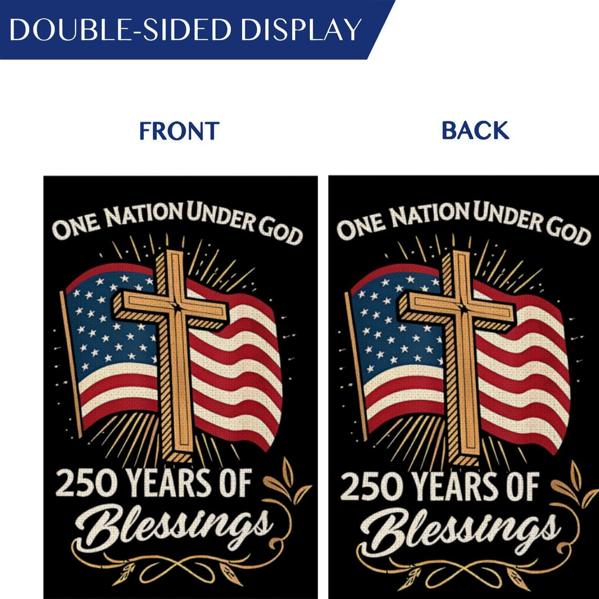 MAGJIUKE flag celebrates 250 Years of Blessings with Americana flair.