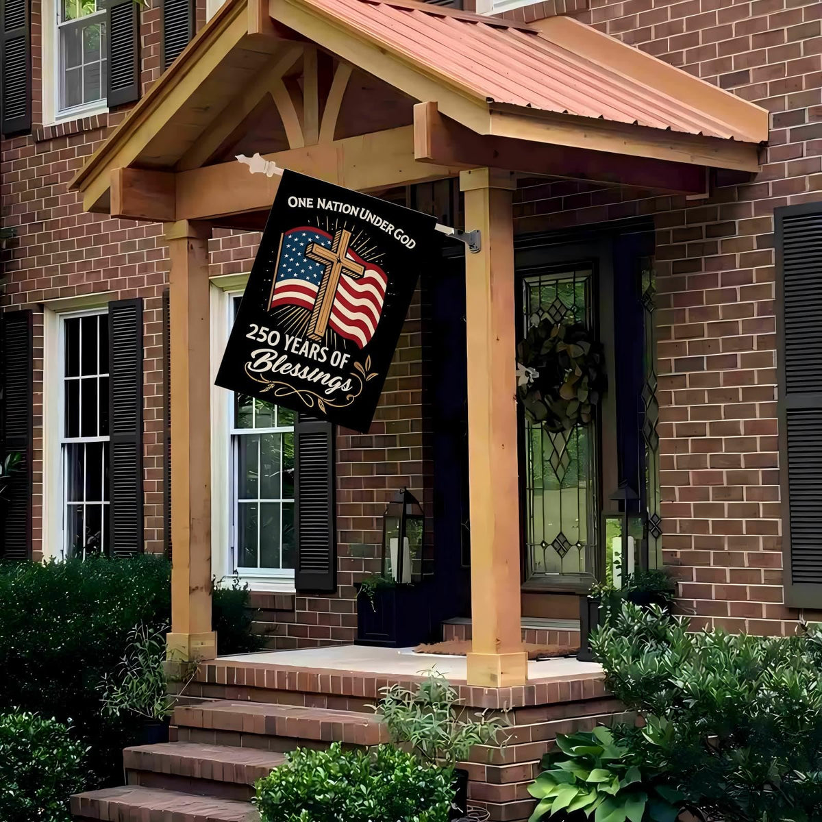 MAGJIUKE double-sided flag for versatile display on standard garden poles.