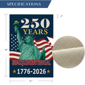 MAGJIUKE double-sided usa flag 12x18 for high visibility from both sides
