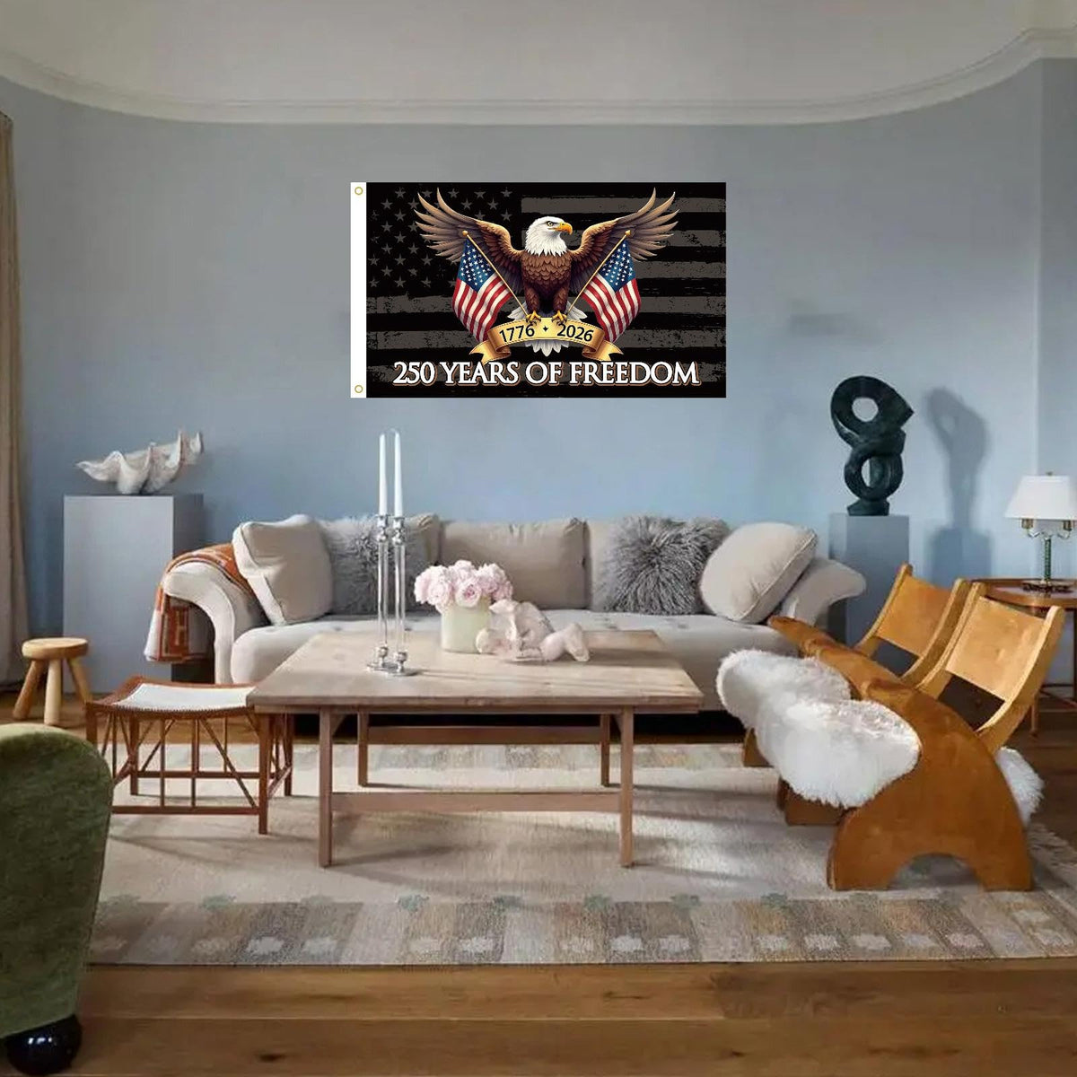 MAGJIUKE dramatic eagle artwork on flag for visual impact