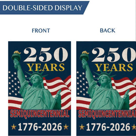 MAGJIUKE statue of liberty design flag enhances patriotic garden displays