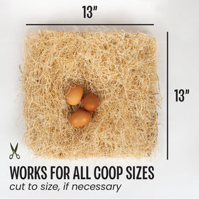 MagJo nesting pad 13x13 egg cushion supports gentle egg placement.