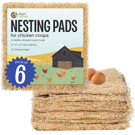 MagJo Aspen Nesting Pad 13x13 front view for tidy coop nests.
