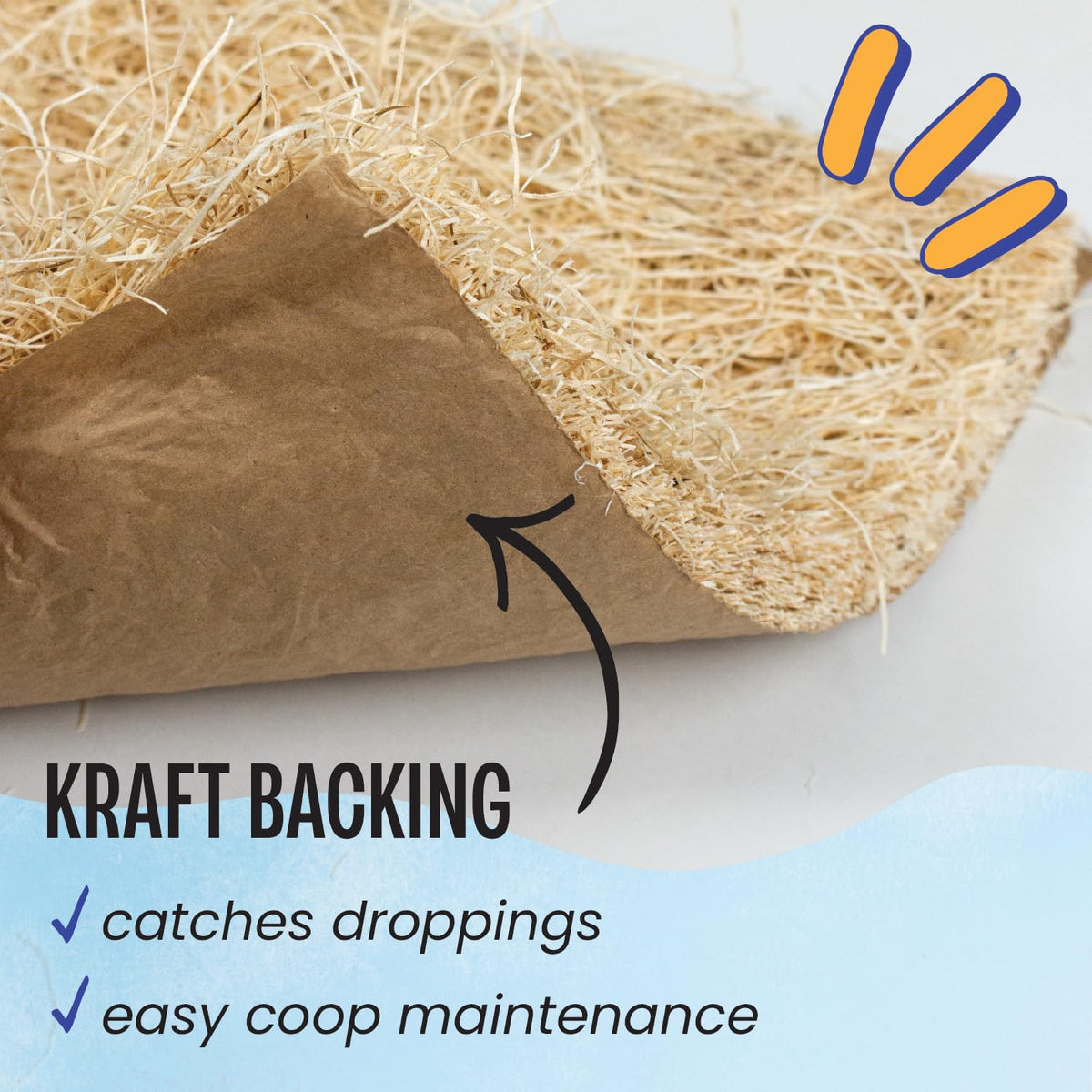MagJo Nest liners with Kraft paper backing help trap droppings.