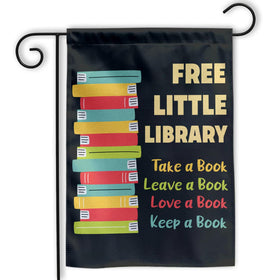 MAIANEY 12x18 Free Little Library flag, double-sided design for year-round curb appeal.