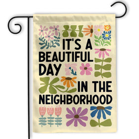MAIANEY 12x18 garden flag bright and cheerful, enhances outdoor curb appeal.